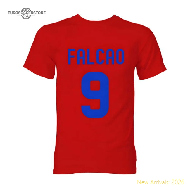 Popular Best-Selling Falcao Atletico Madrid Hero T-Shirt (Red)