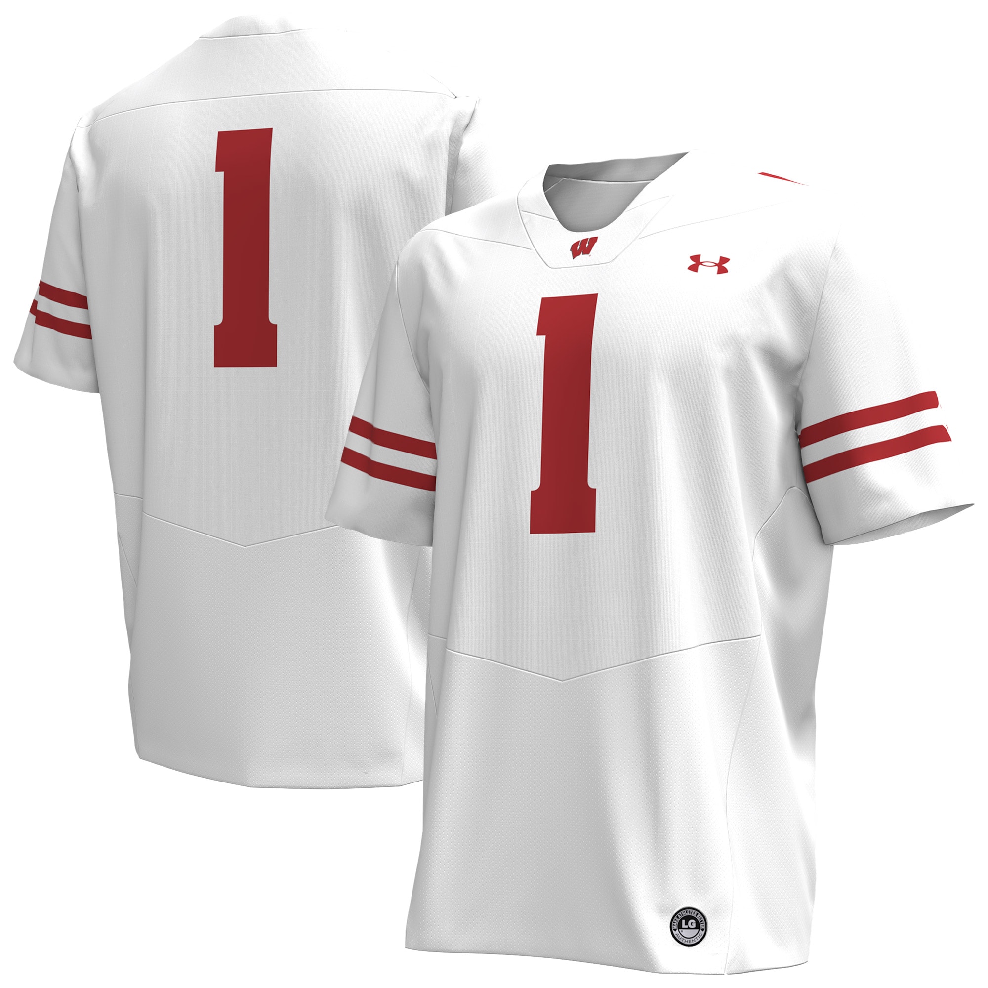 [NJP] Wisconsin Badgers Replica Football Jersey - White