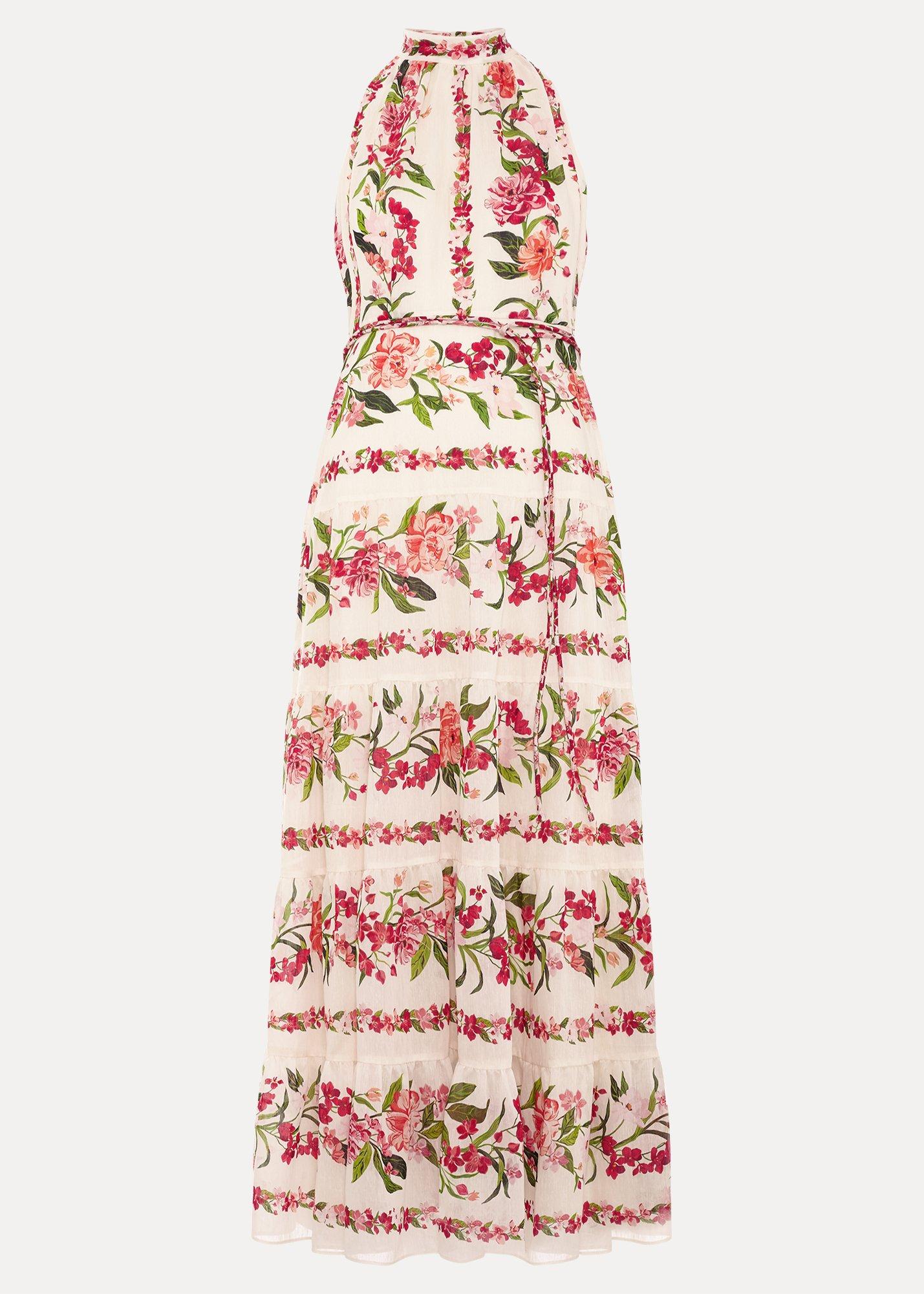 Petite Nita Cream Floral Maxi Dress
