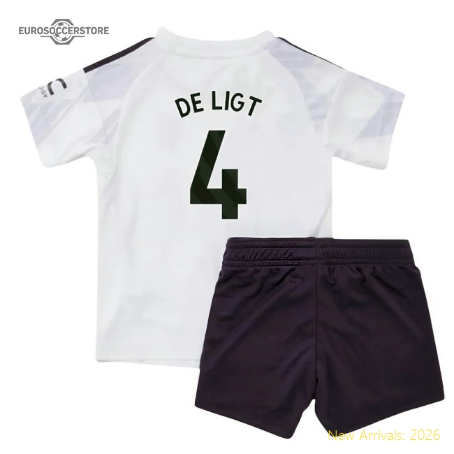 Premium-grade 2025-2026 Man Utd Away Baby Kit (de Ligt 4)