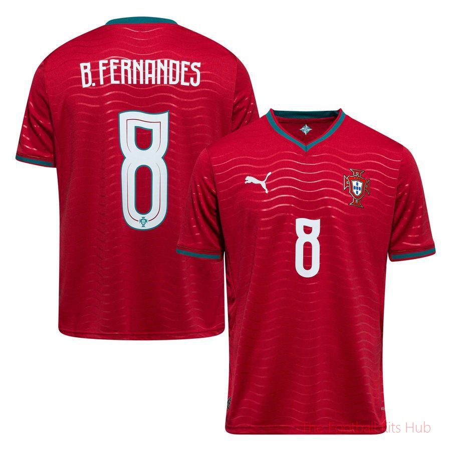 [JED] Portugal Home Shirt World Cup 2026 B. FERNANDES 8