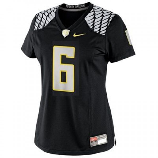 Oregon Ducks Number De'Anthony Thomas #6 Black Womens Jersey Nike