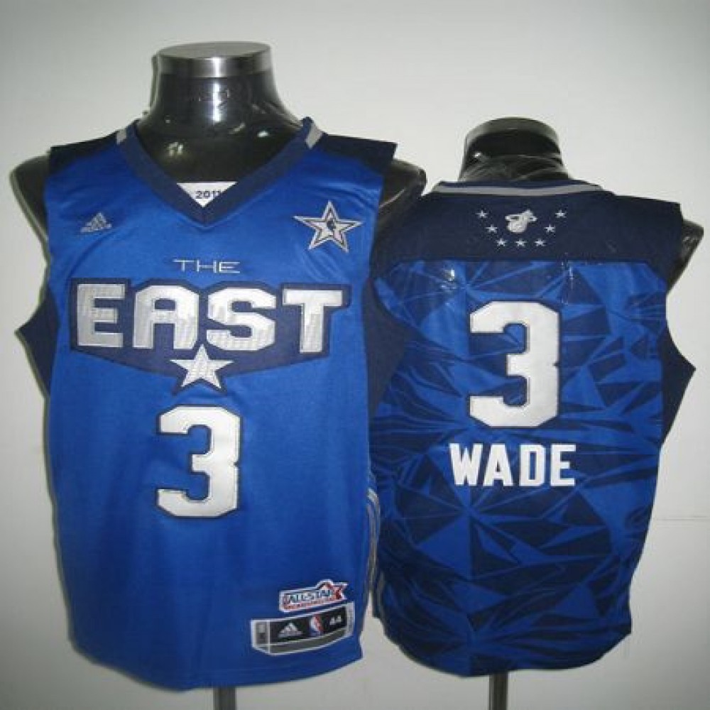 Budget-Friendly Men's Miami Heat #3 Dwyane Blue Basketball Jersey
