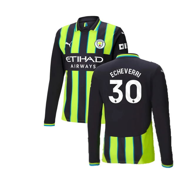 2024-20 Man City Away Shirt with Echeverri 30 L M S