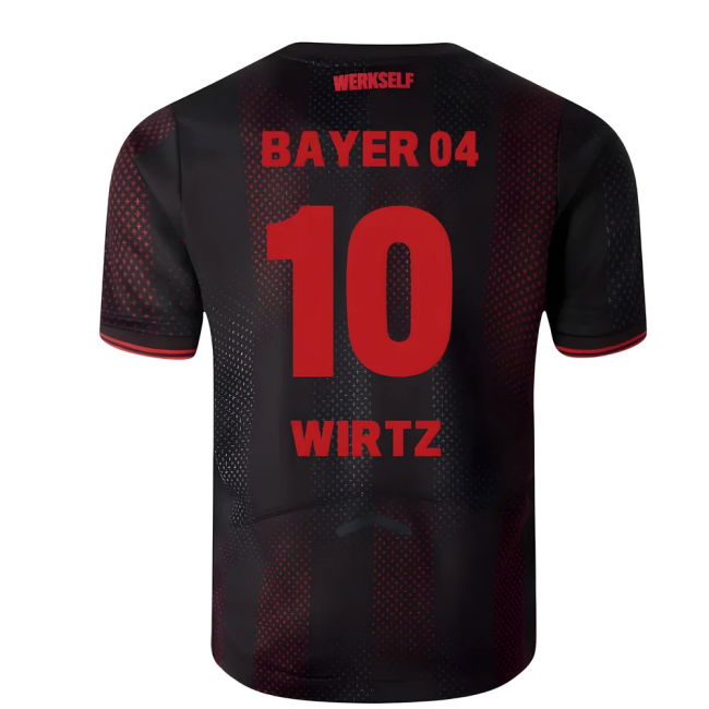 Football Bayer Leverkusen Home Shirt Kids Wirtz #10 High Performan...