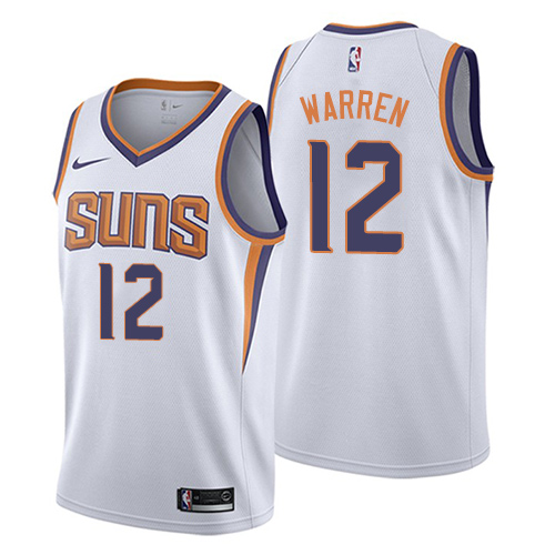 Suns White Phoenix Suns #12 Nike Jersey - Discounted Basketball Jersey