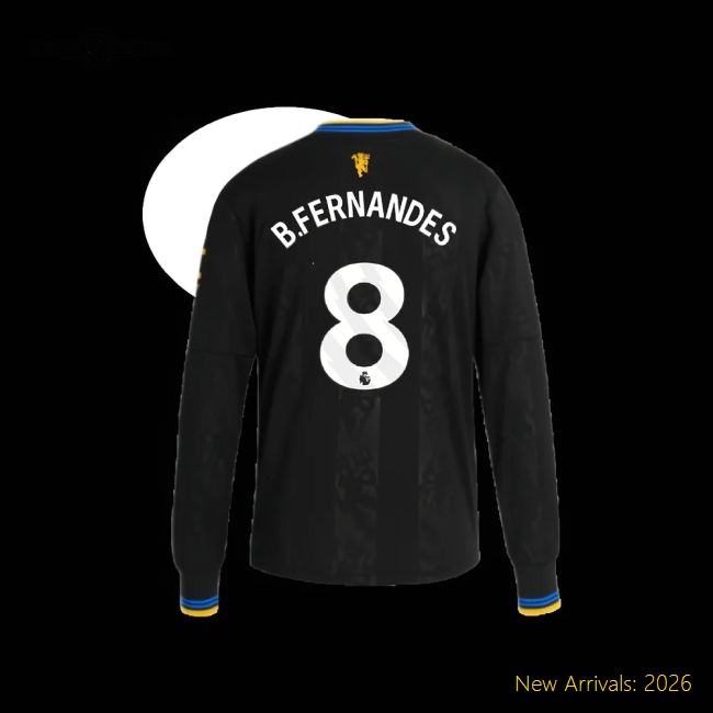 2025-2026 Man Utd Long Sleeve Third Shirt (Kids) (B.Fernandes 8)