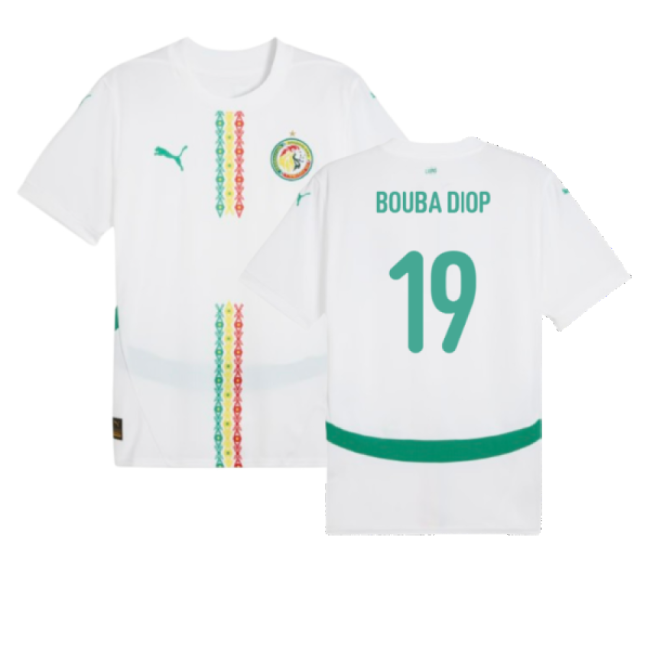 Authentic Replica Senegal Home Fan Jersey for Adults (Bouba Diop 19)