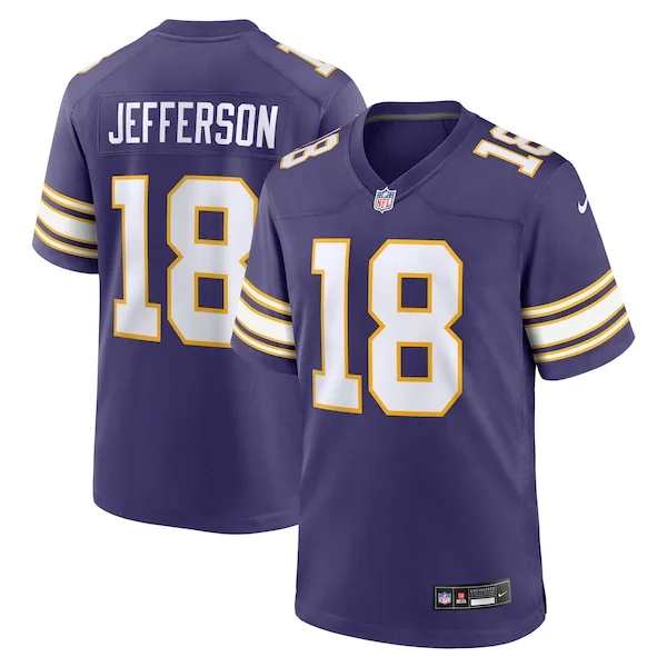 None Justin Jefferson Game Jersey - Purple | NFL Player Jersey