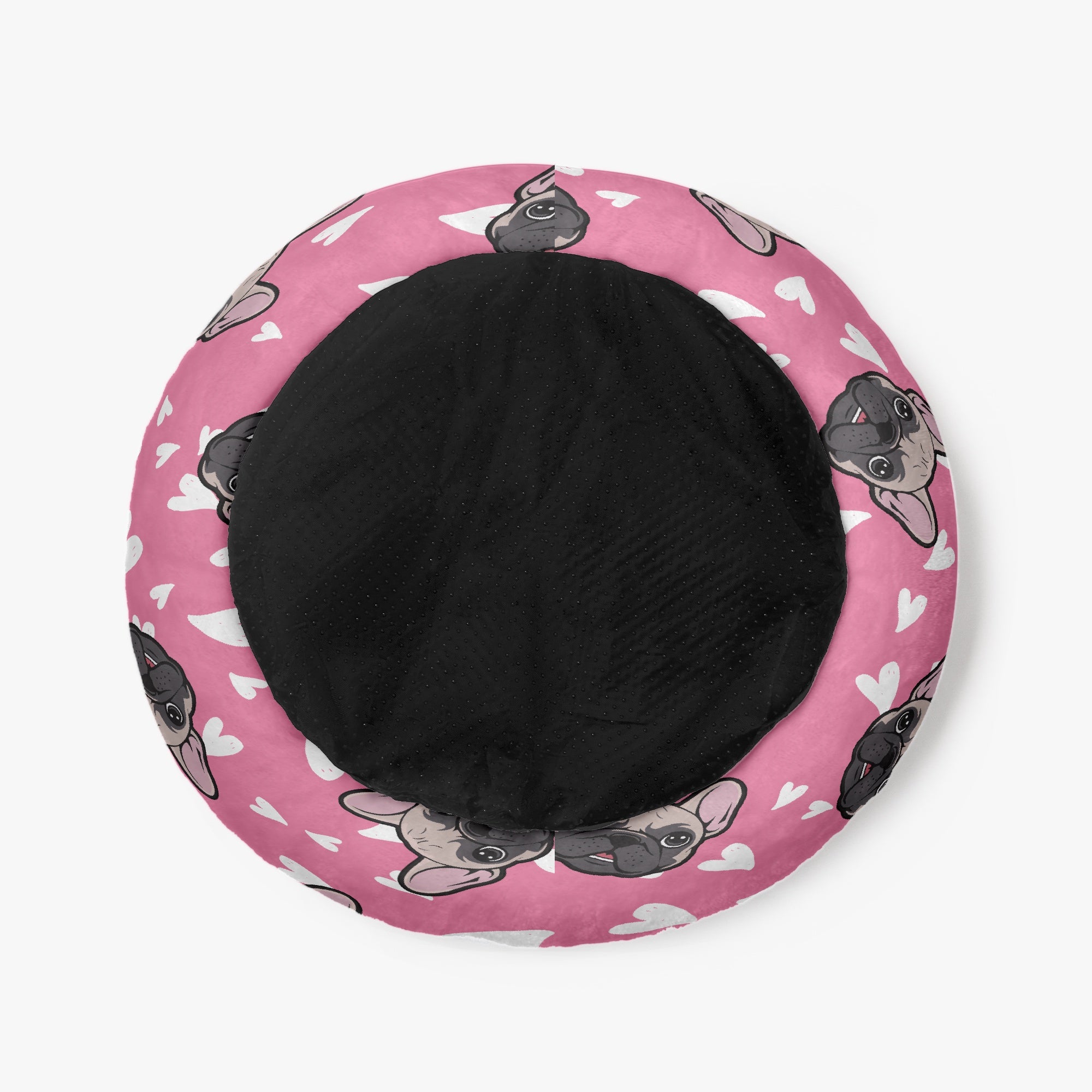 Bed | Anti-anxiety French Bulldog Donut Bed Indoor Use | Durable Build