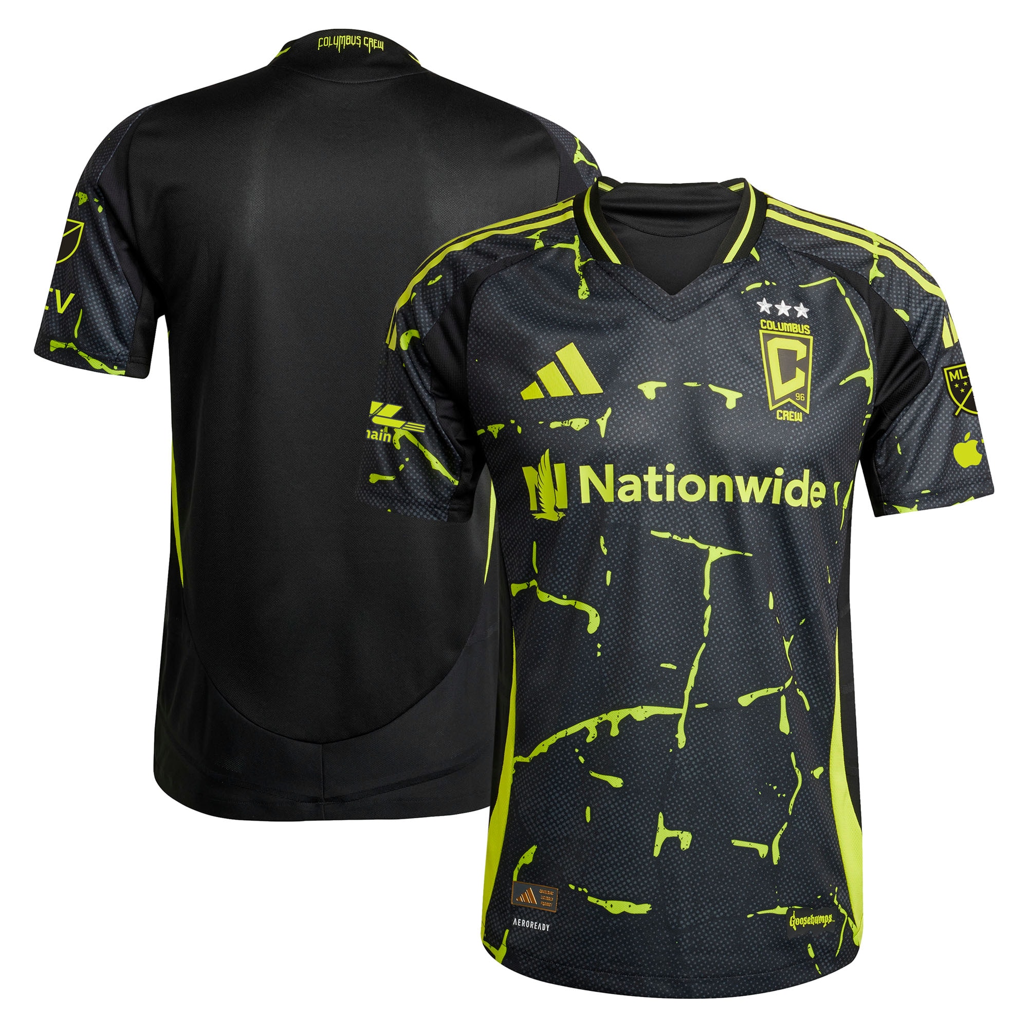 [SJH] Columbus Crew 2025 The Goosebumps Kit Authentic Jersey - Black