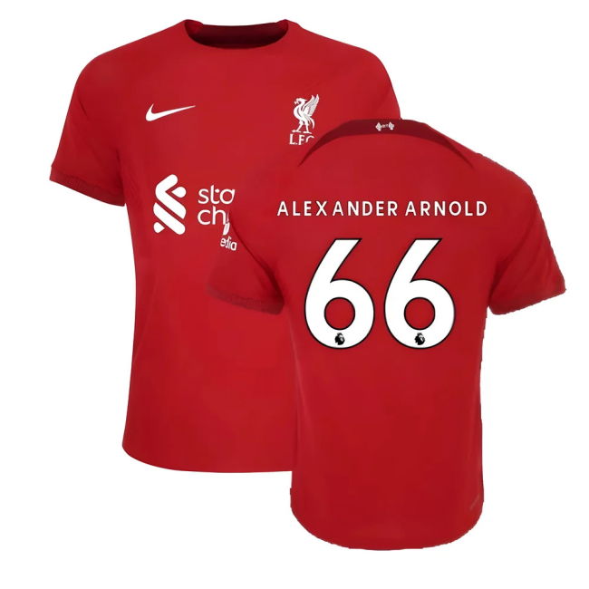 Modern 2022-2023 LIV Home EPL Shirt ALEXANDER ARNOLD 66 Adults #19119