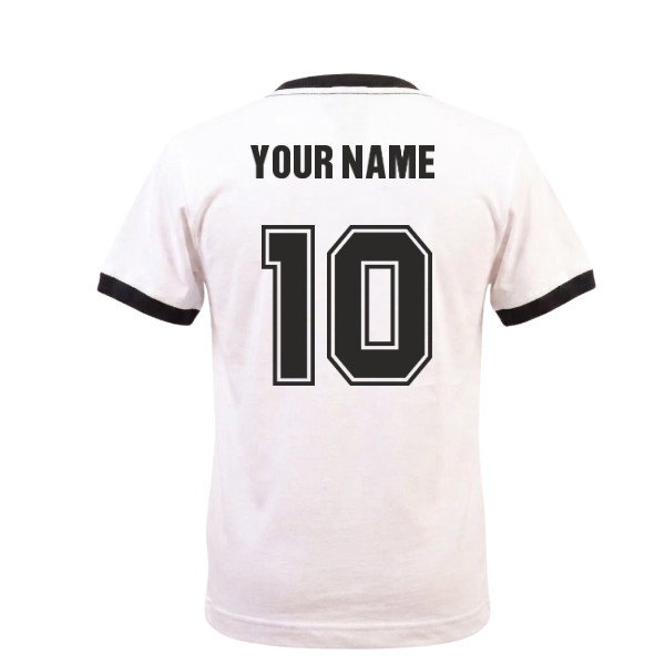 [JED] West Germany 12th Man White/Black Ringer Name) Kids Kit (Your