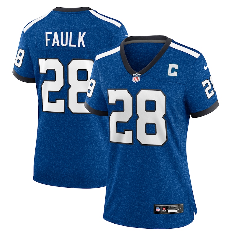 None Marshall Faulk IND Colts Sleek Premium Jersey Game Day Wear