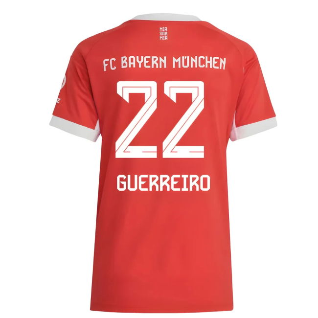 2025-2026 Bayern Munich Home Shirt - Womens (Guerreiro 22)