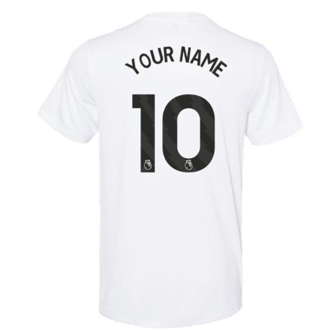Adult 2023-2024 Man Utd Training Tee (White) (Your Name)