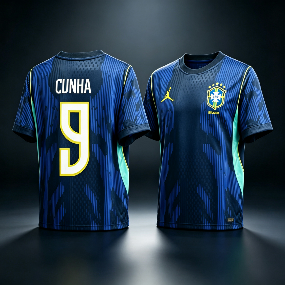 [JGK] Brazil Matheus Cunha #9 Away Jersey 2026 World Cup