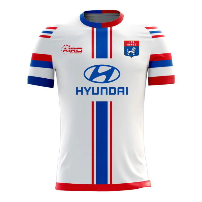 Lyon Official 2024-2025 Home Soccer Jersey - Durable Fabric