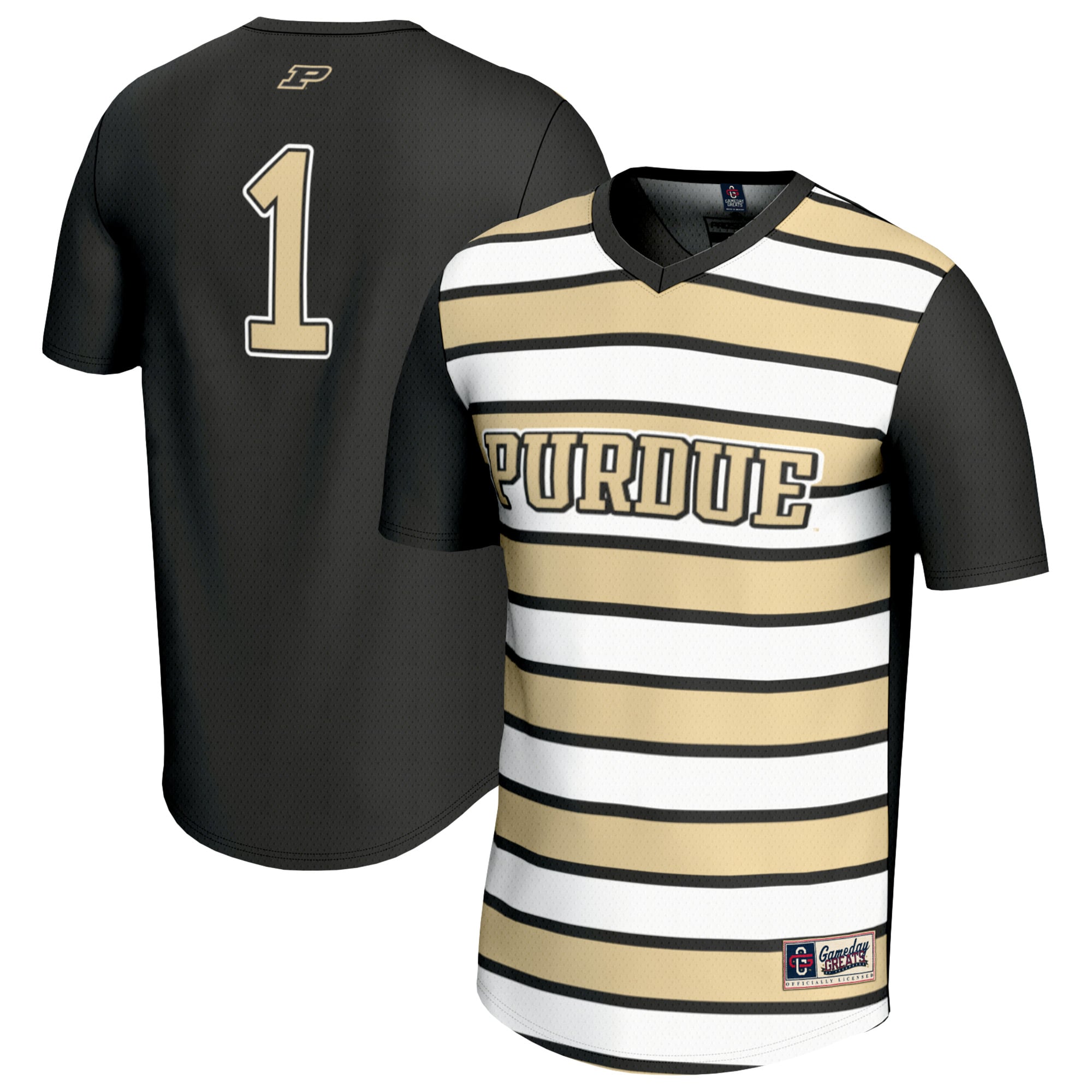 #1 Purdue Boilermakers GameDay Greats Youth Lightweight Soccer Fashion Jersey - Black