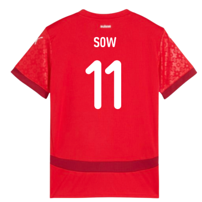 Kids Sow 11 Switzerland A Team Pro Level Home Professional Jersey