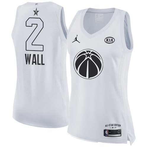 White Nike W. Wizards #2 NBA Jersey Basketball Jersey NBA Fan Apparel