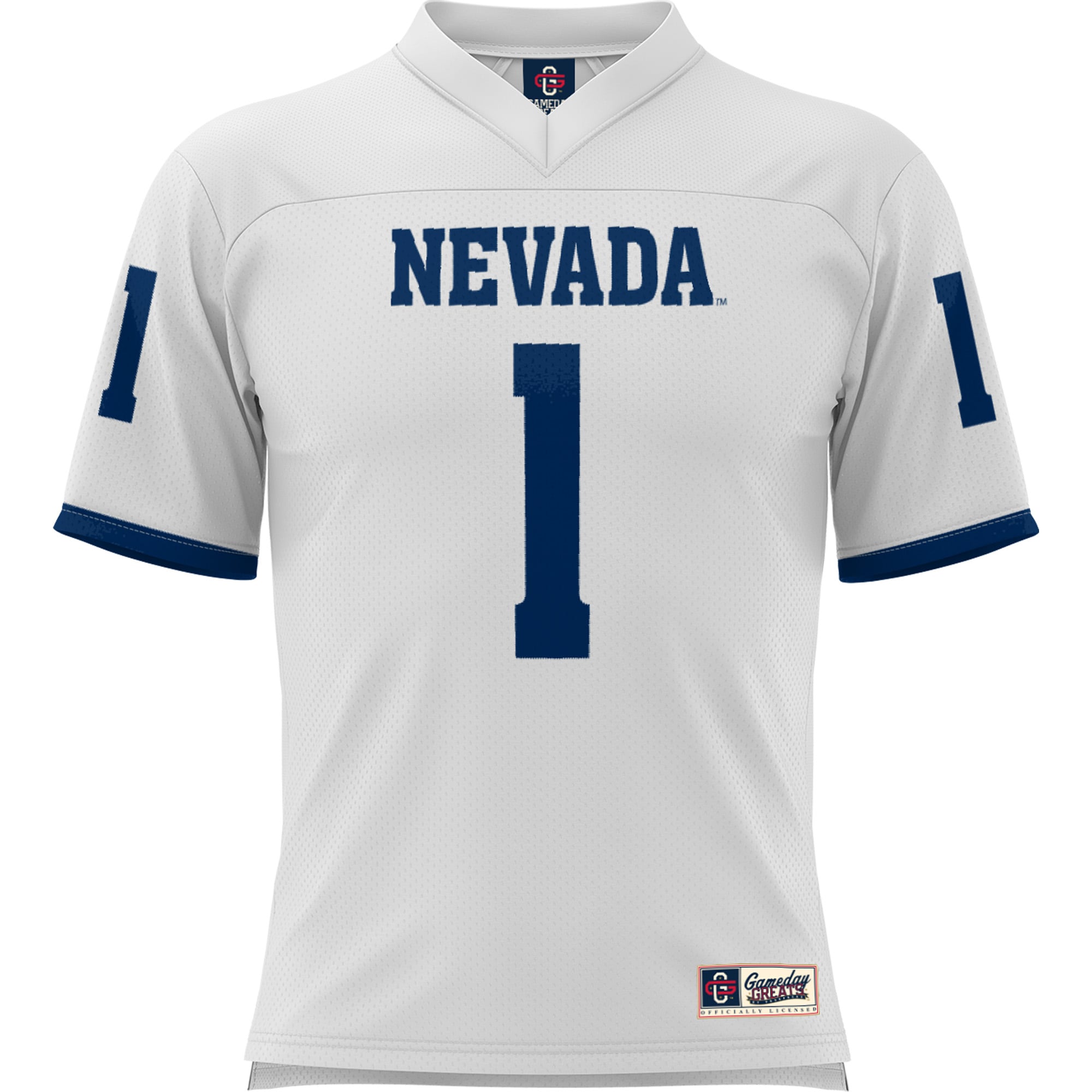 #1 Nevada Wolf Pack GameDay Greats 26/27 Football Jersey - White