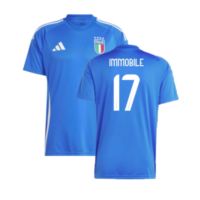 2024-2025 Italy Home Fan Jersey (Immobile 17) Quality Euro
