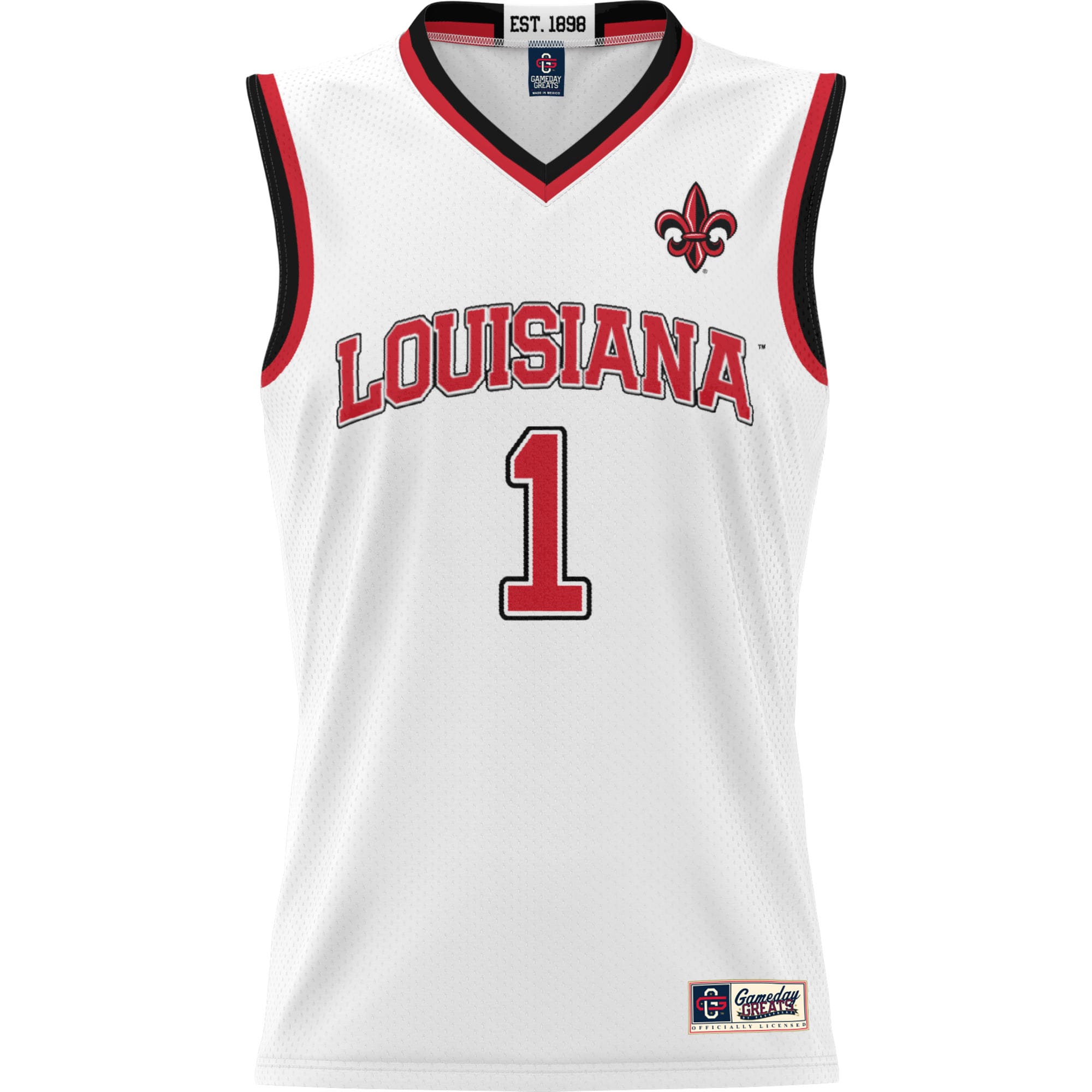 [DDG] Louisiana Ragin' Cajuns GameDay Greats Youth Lightweight Basketball Jersey - White