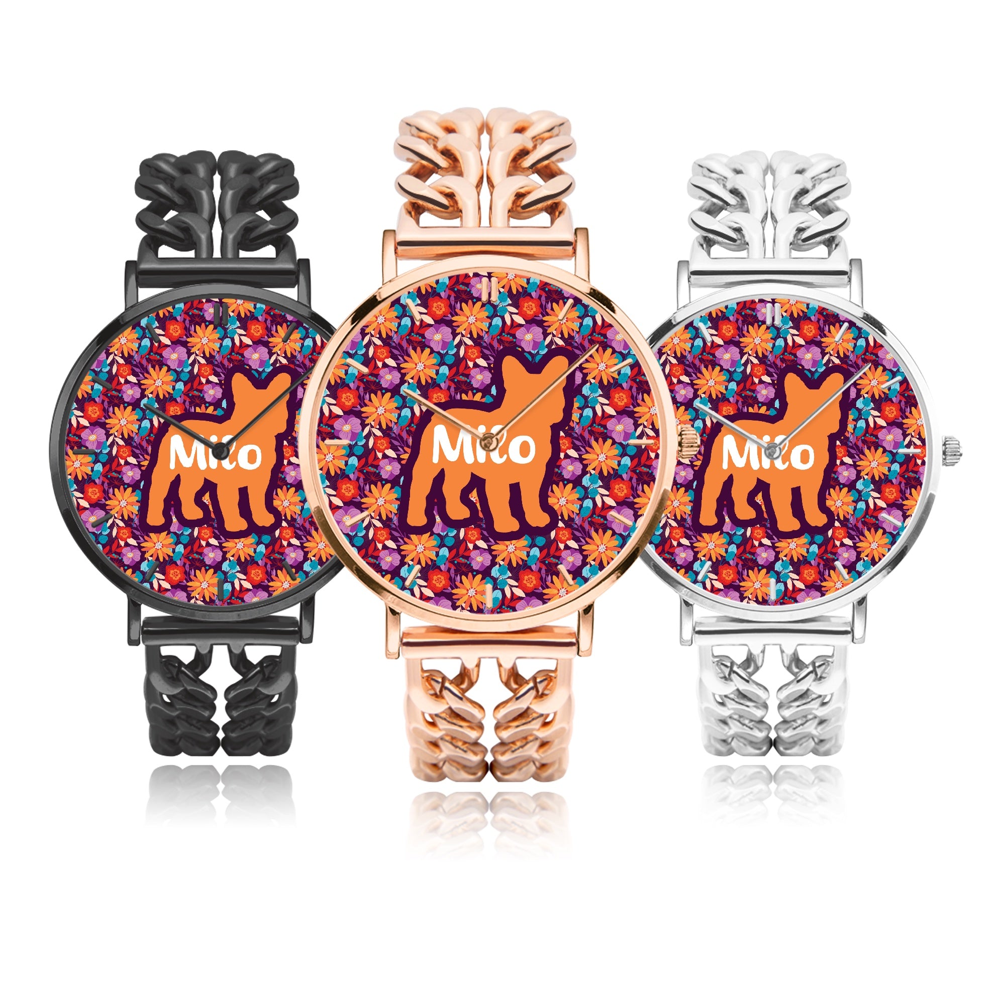 Noodle - Personalized Chic Hollow Strap Watch for Frenchie Lovers