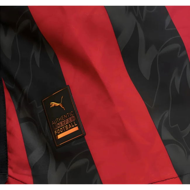 2025-2026 AC Milan Authentic Home Shirt for (Adult