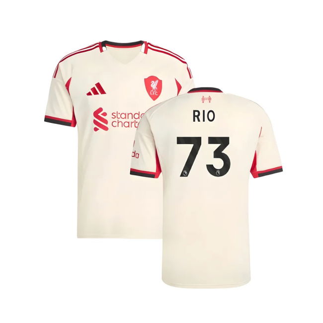 2025-20 Liverpool Authentic Away Football Shirt Rio 73 L S