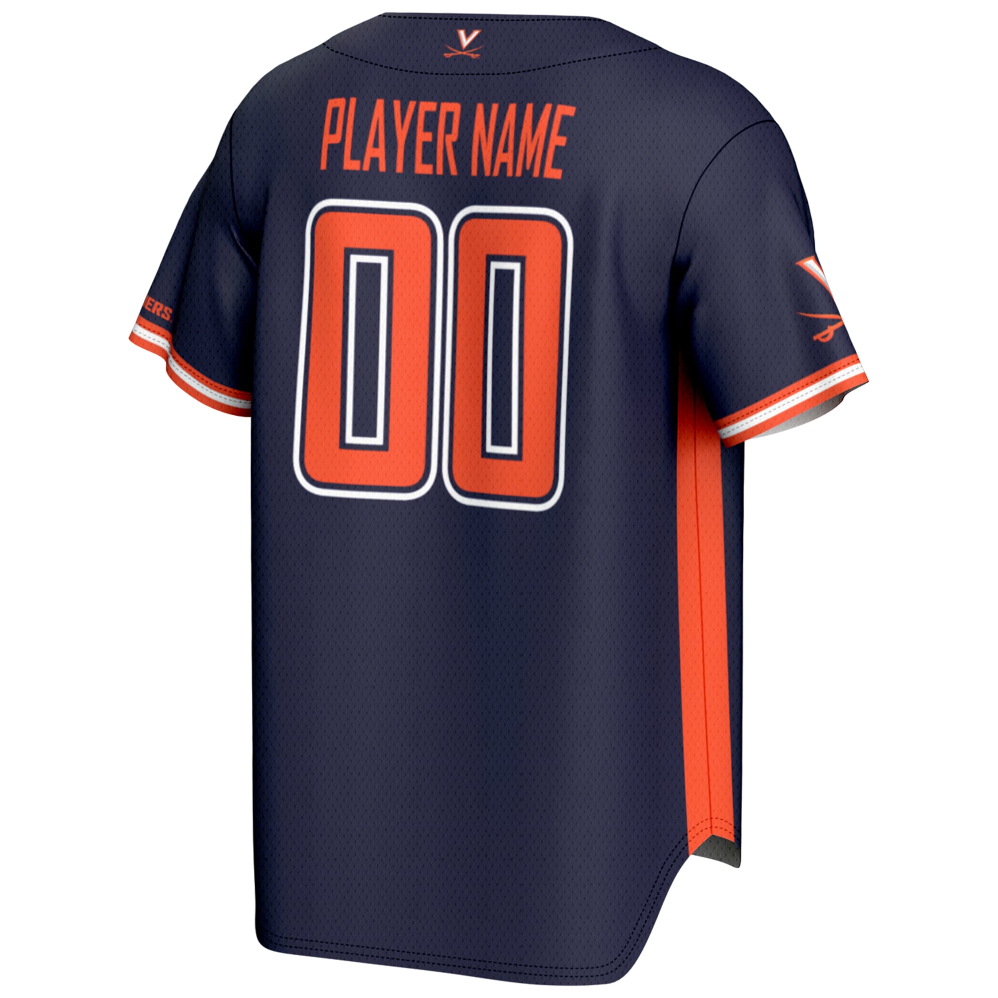 [NJP] Virginia Cavaliers GameDay Greats NIL Pick-A-Player Lightweight Baseball Jersey - Navy