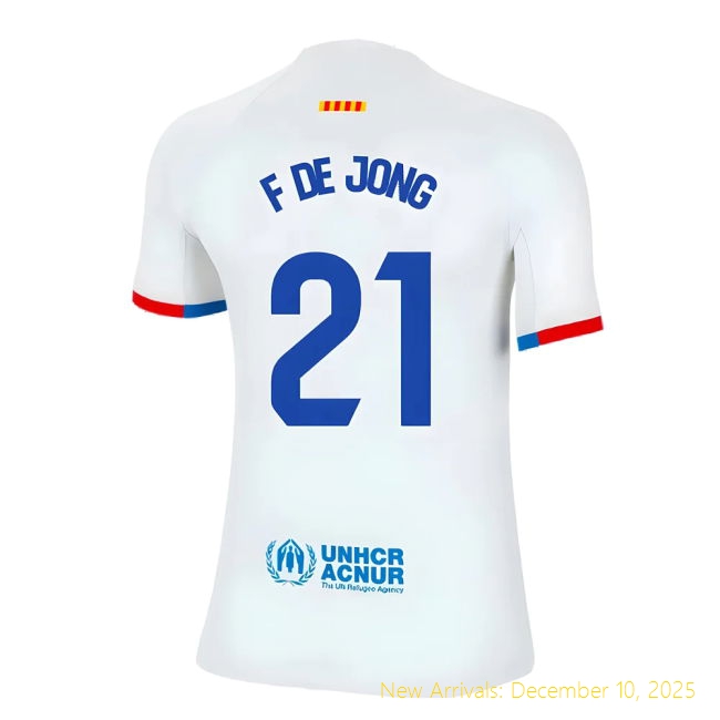 2023-2024 Barcelona Away Shirt - Durable Game Day (De Jong 21) - Kids...