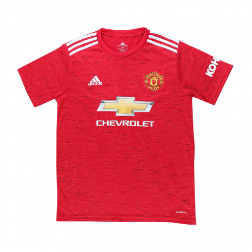 Manchester United 20-21 Home Red Soccer Jersey Shirt - Official