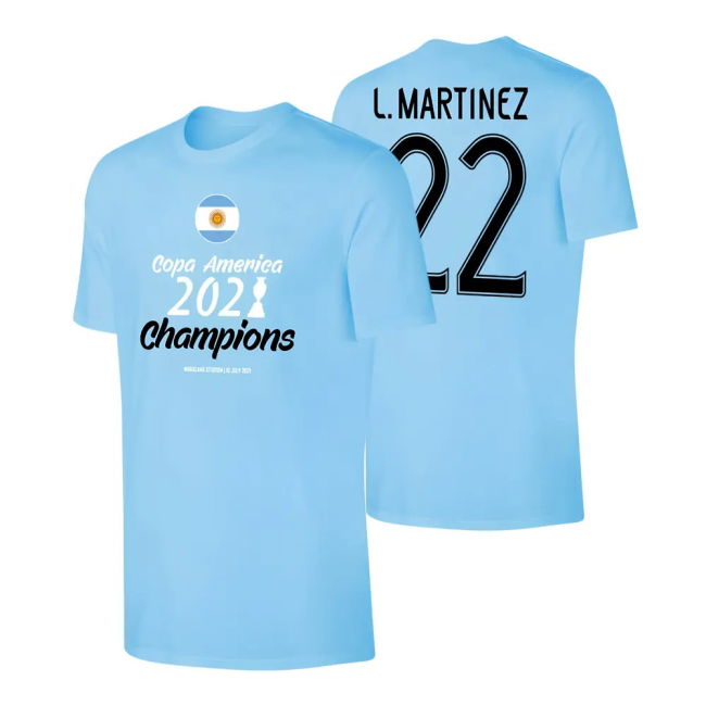 Martinez 22 Argentina Football Team Supporter Kit - Adults Version