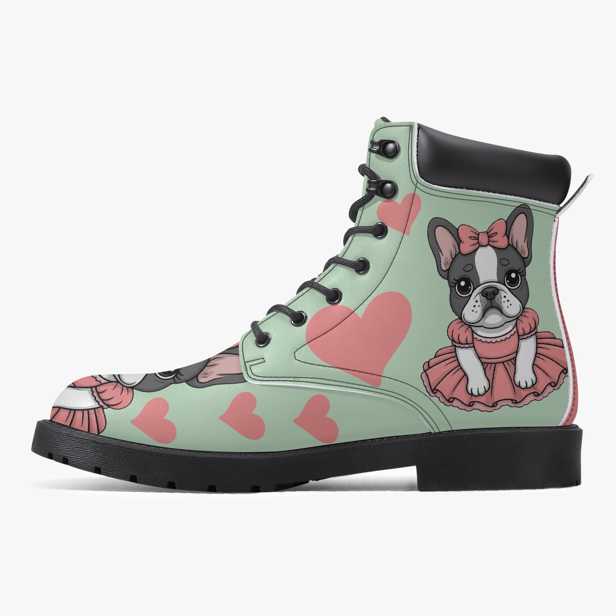 Stormi - Bulldog Inspired Casual Leather Boot Indoor Comfort