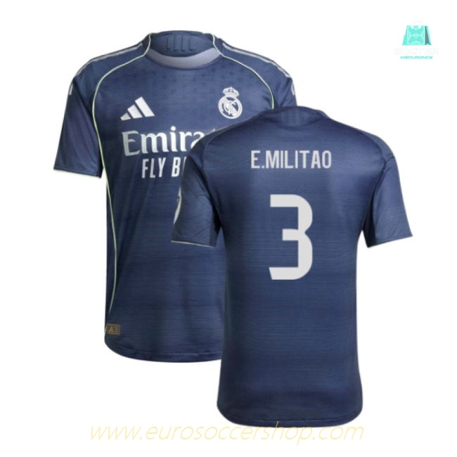 2025-2026 Real Madrid Authentic Away Shirt (E.Militao 3)