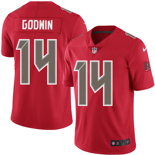 Authentic NFL Tampa Bay Buccaneers #14 Chris Godwin Red Limited Jersey