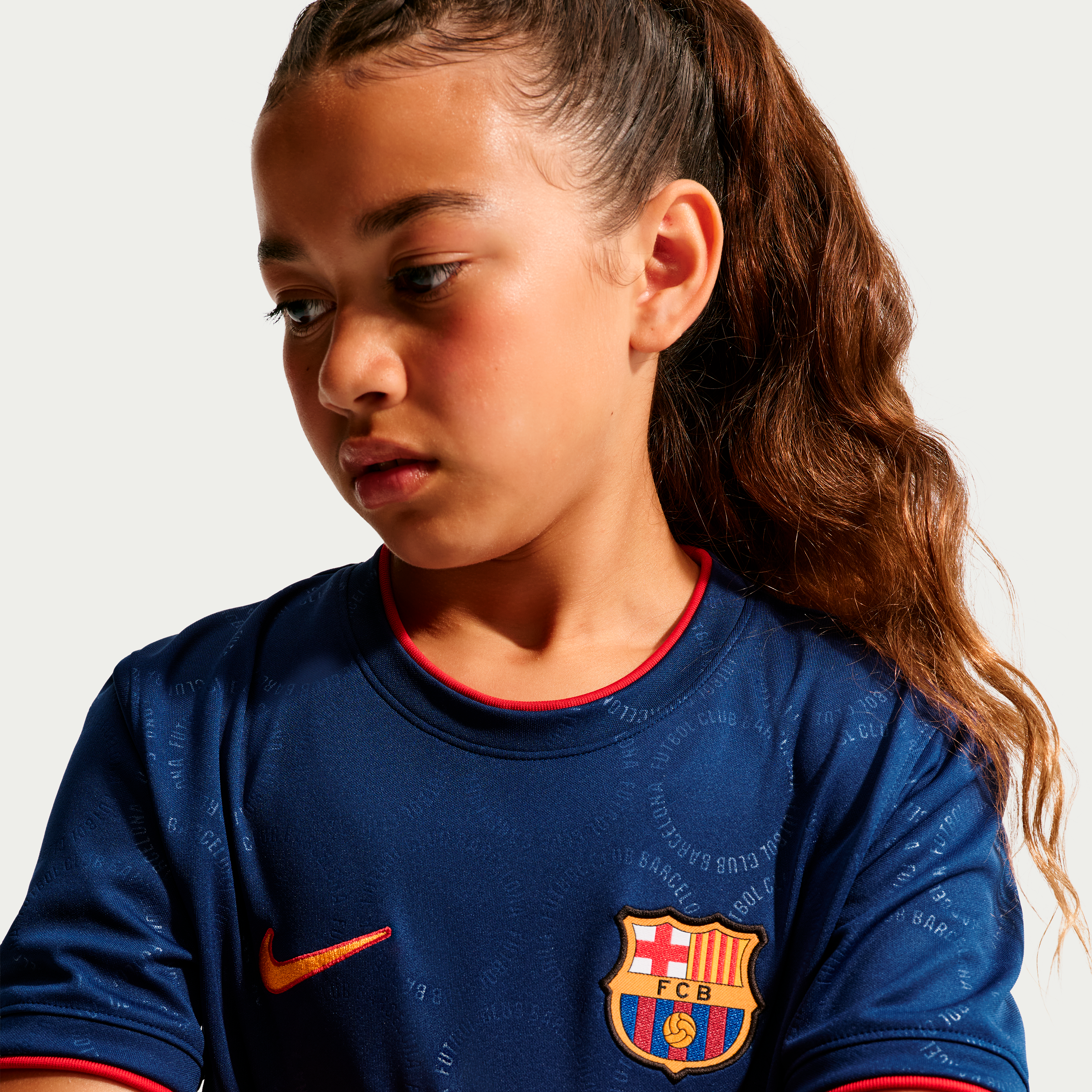 [JED] Barcelona Youth 2026/27 Dri-FIT Pre-Match Jersey Top - Royal