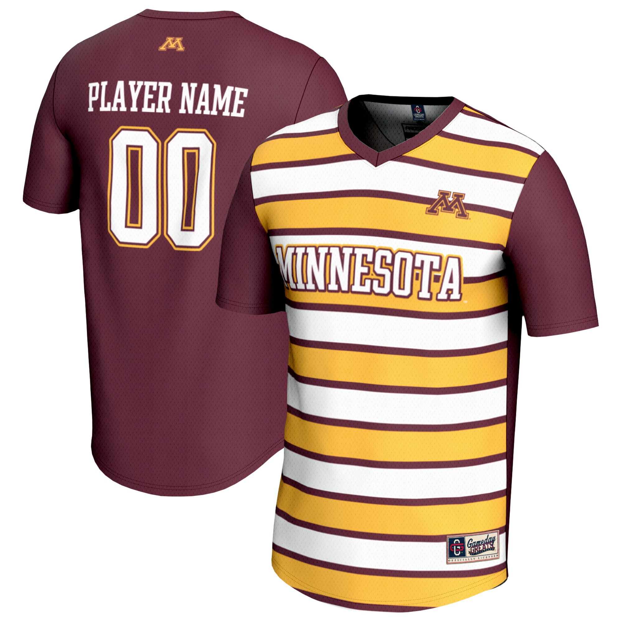 [LK] Minnesota Golden Gophers GameDay Greats Youth NIL Pick-A-Player Collegiate Women's Soccer Lightweight Fashion Jersey - Maroon