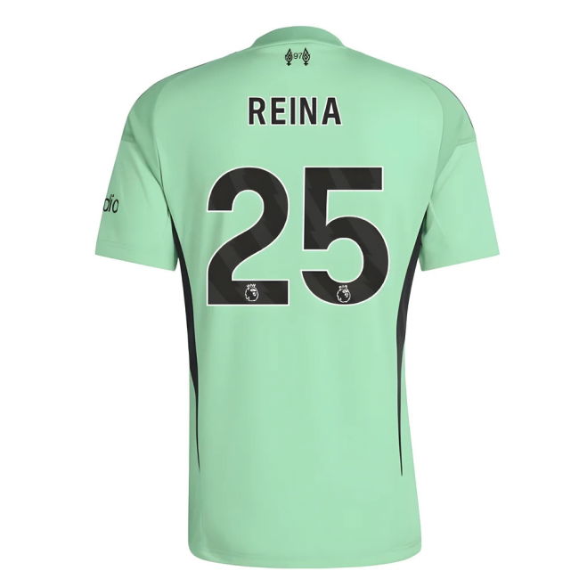 Liverpool Home Football Jersey 2025-20 Season Reina 25 L M S