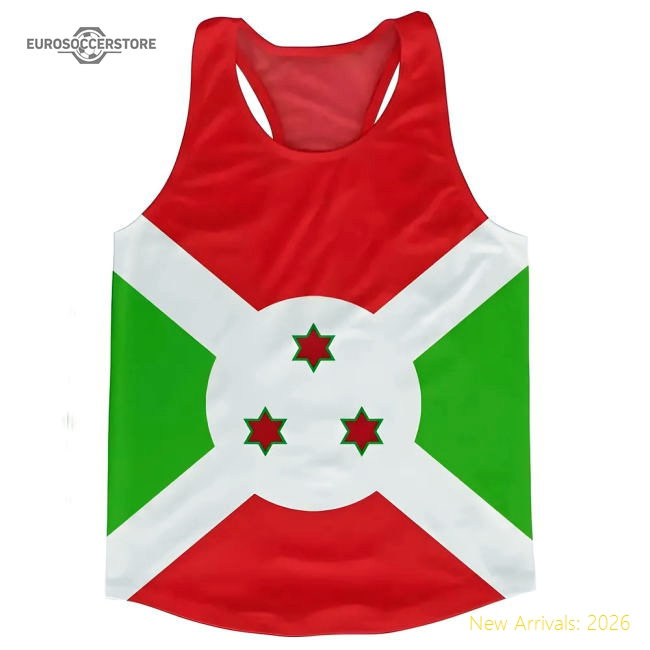 Burundi Flag Running Vest - Fan Collection - Supporter Edition