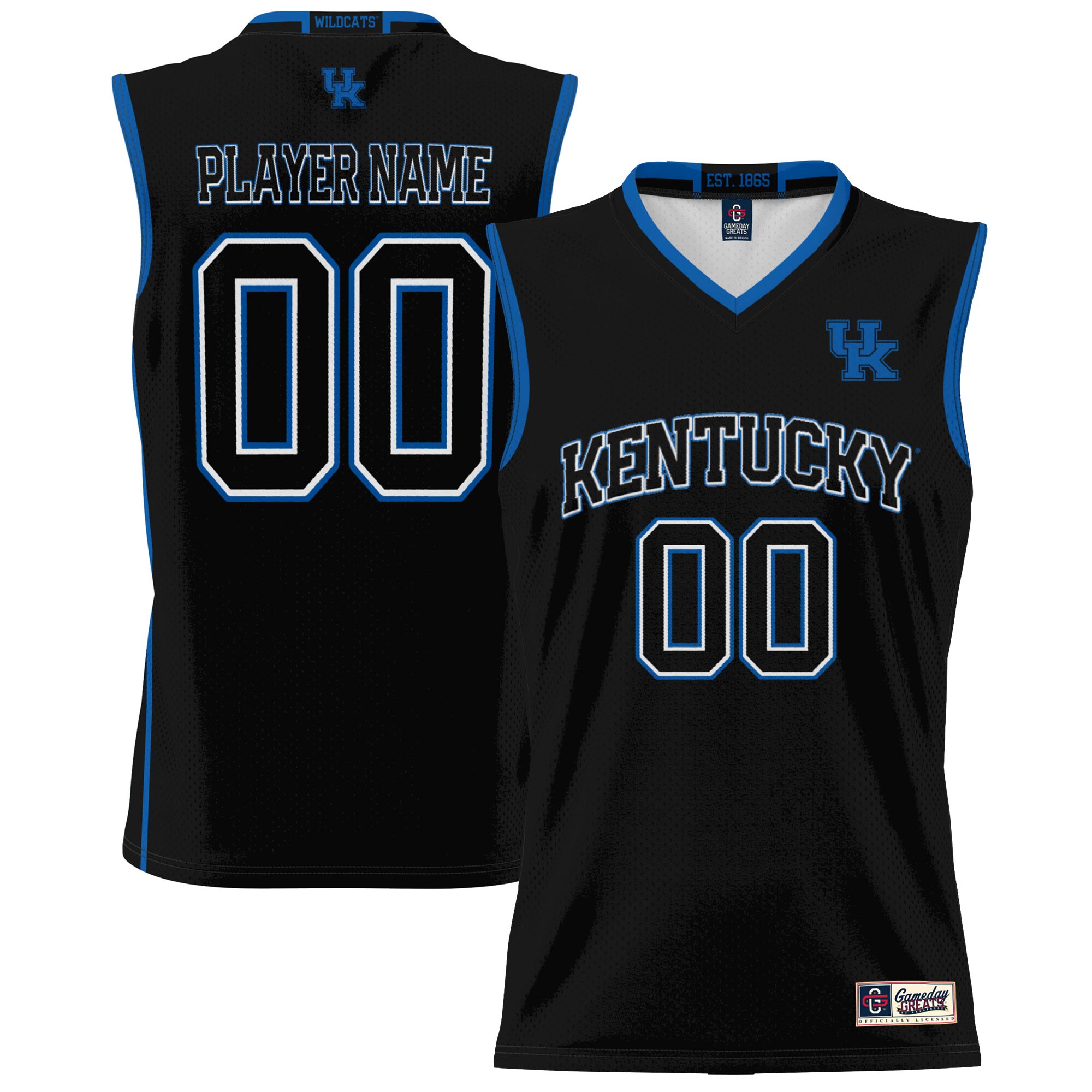 [DDG] Kentucky Wildcats GameDay Greats Youth NIL Pick-A-Player Lightweight Women's Basketball Jersey - Black