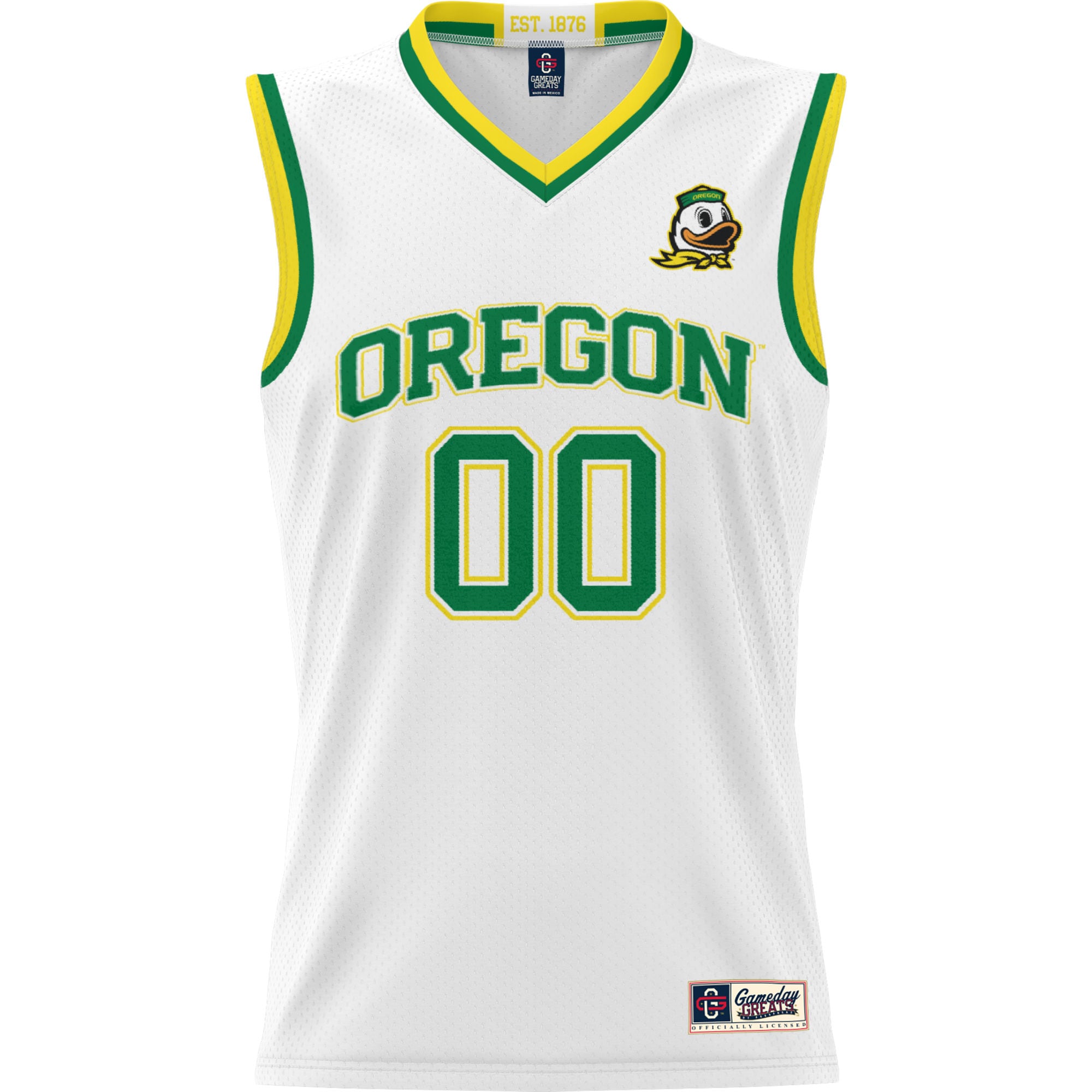 [NJP] Oregon Ducks GameDay Greats Unisex Lightweight NIL Pick-A-Player Women's Basketball Jersey - White