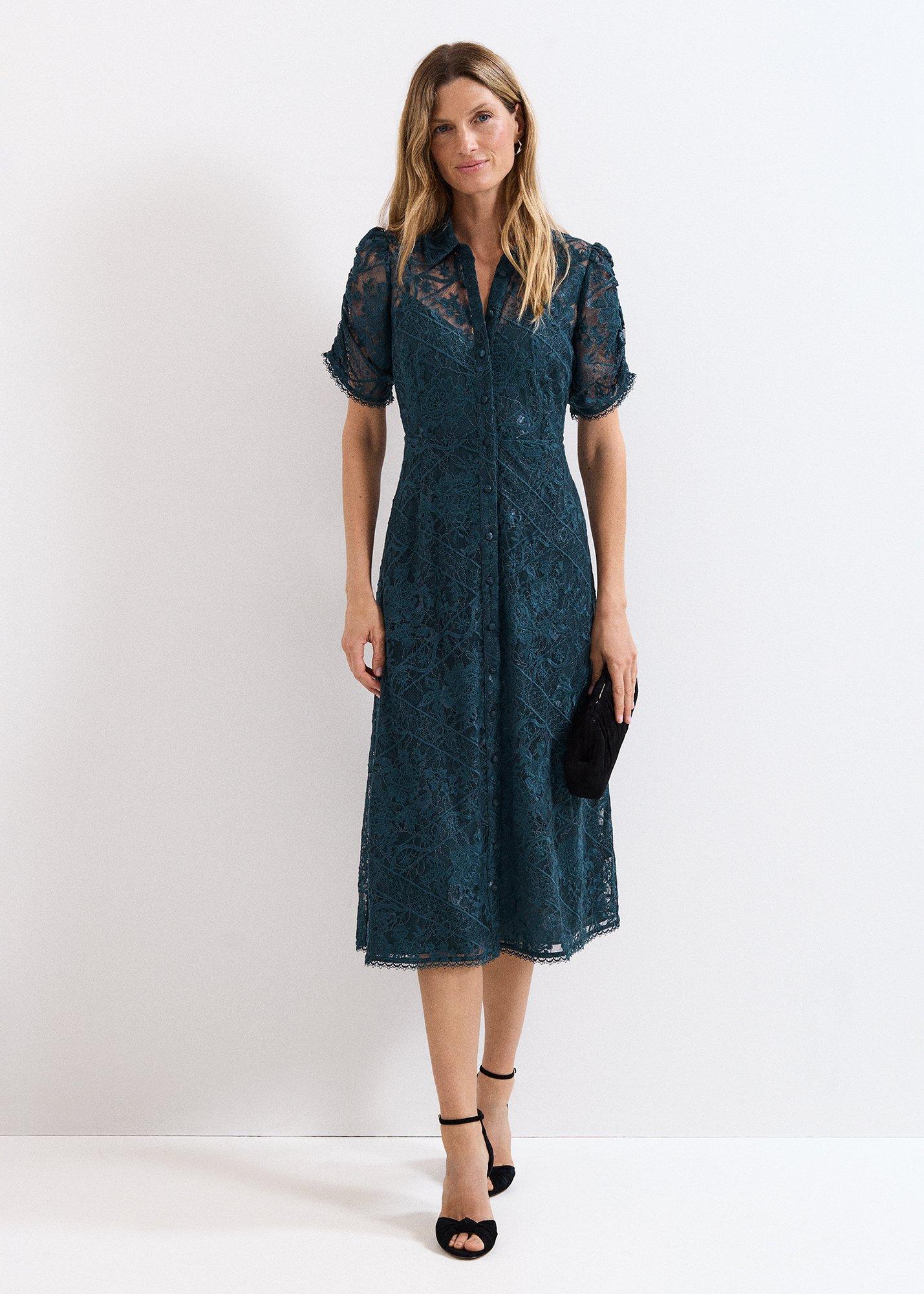Lunna Lace Midi Skirt Dress