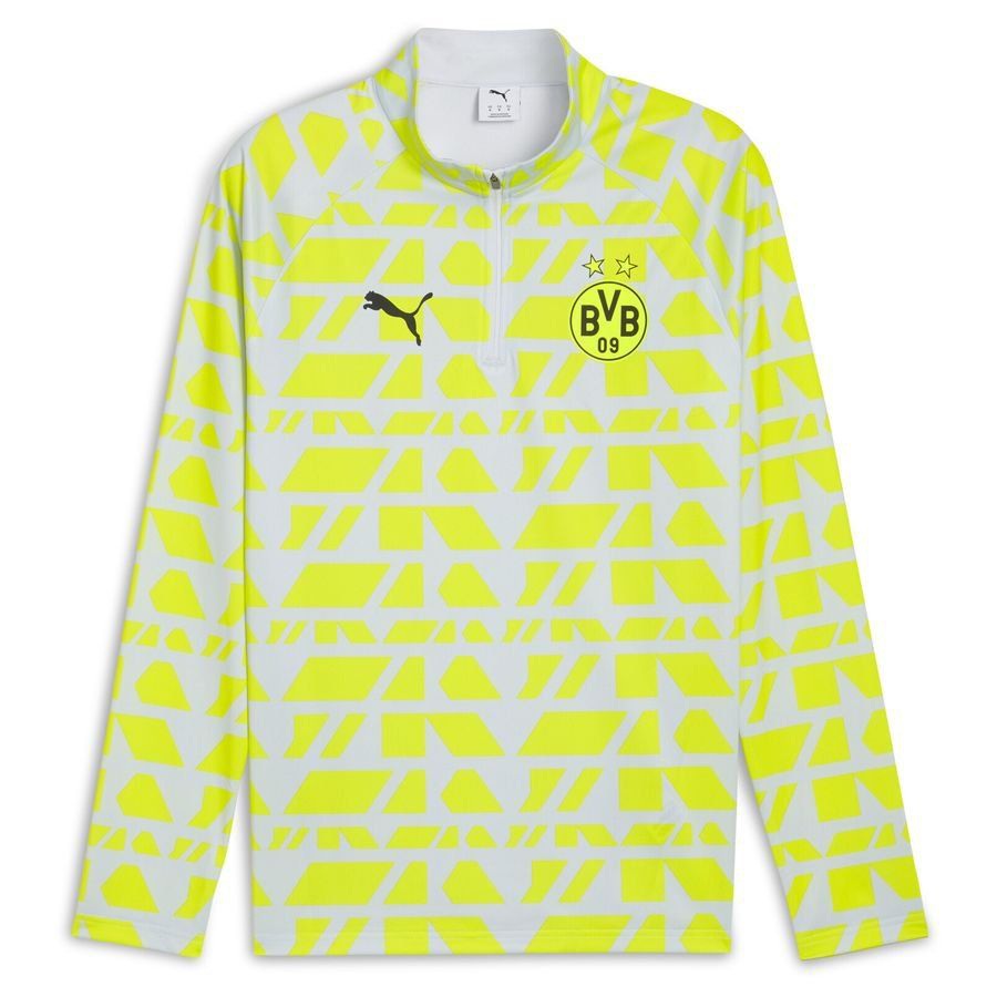 [EFKS] Dortmund Pre Match Zip Metallic/Yellow Alert Training Silver Apparel 1/4
