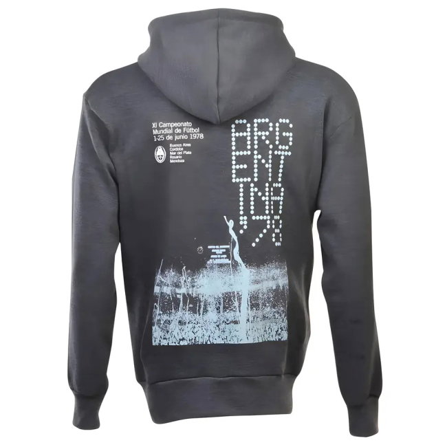 Pennarello: World Cup Argentina 1978 Zipped Hoodie -Charcoal