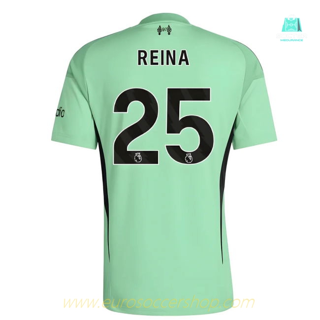 2025-2026 Liverpool Home Goalkeeper Shirt (Glory Mint) - Kids (Reina 25)