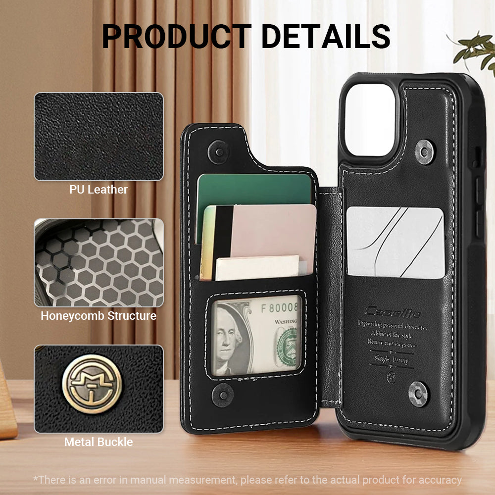 - Premium Leather Wallet Case For For Iphone & Samsung Everyday Use
