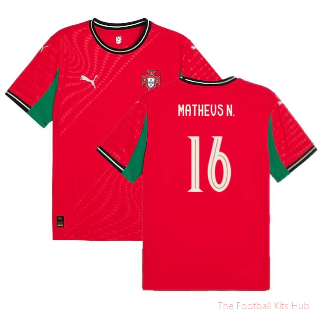 2025-2026 Portugal Womens Team Home Shirt (Unisex) (Matheus N. 16)